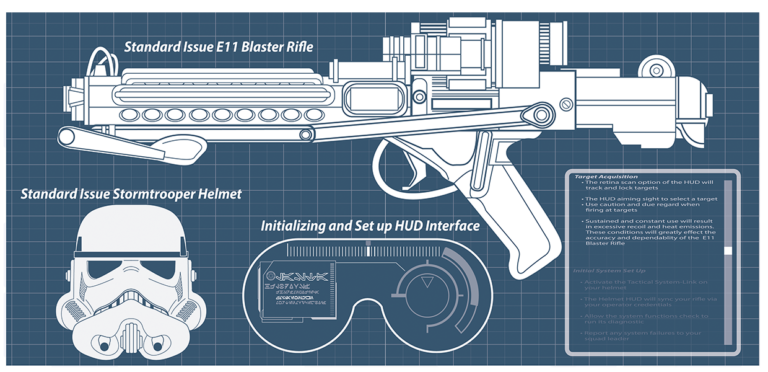 E11 Blaster Illustration