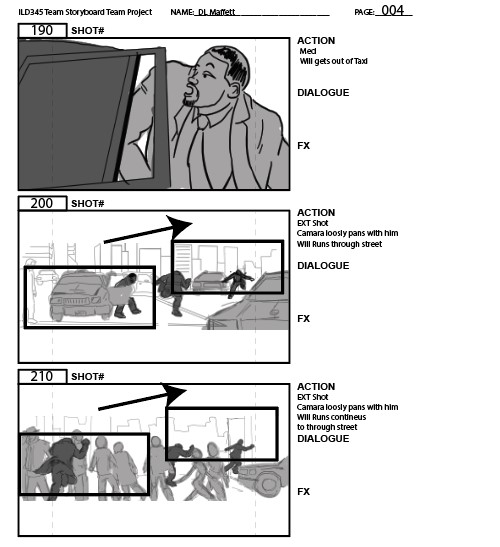 Enemy of the State Story Board